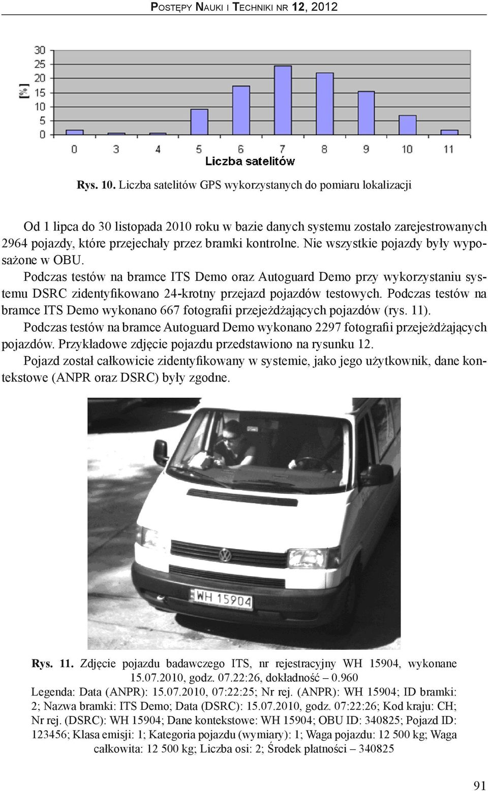 Nie wszystkie pojazdy były wyposażone w OBU. Podczas testów na bramce ITS Demo oraz Autoguard Demo przy wykorzystaniu systemu DSRC zidentyfikowano 24-krotny przejazd pojazdów testowych.