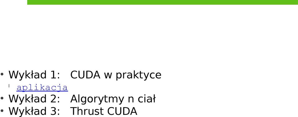 l aplikacja Wykład 2: