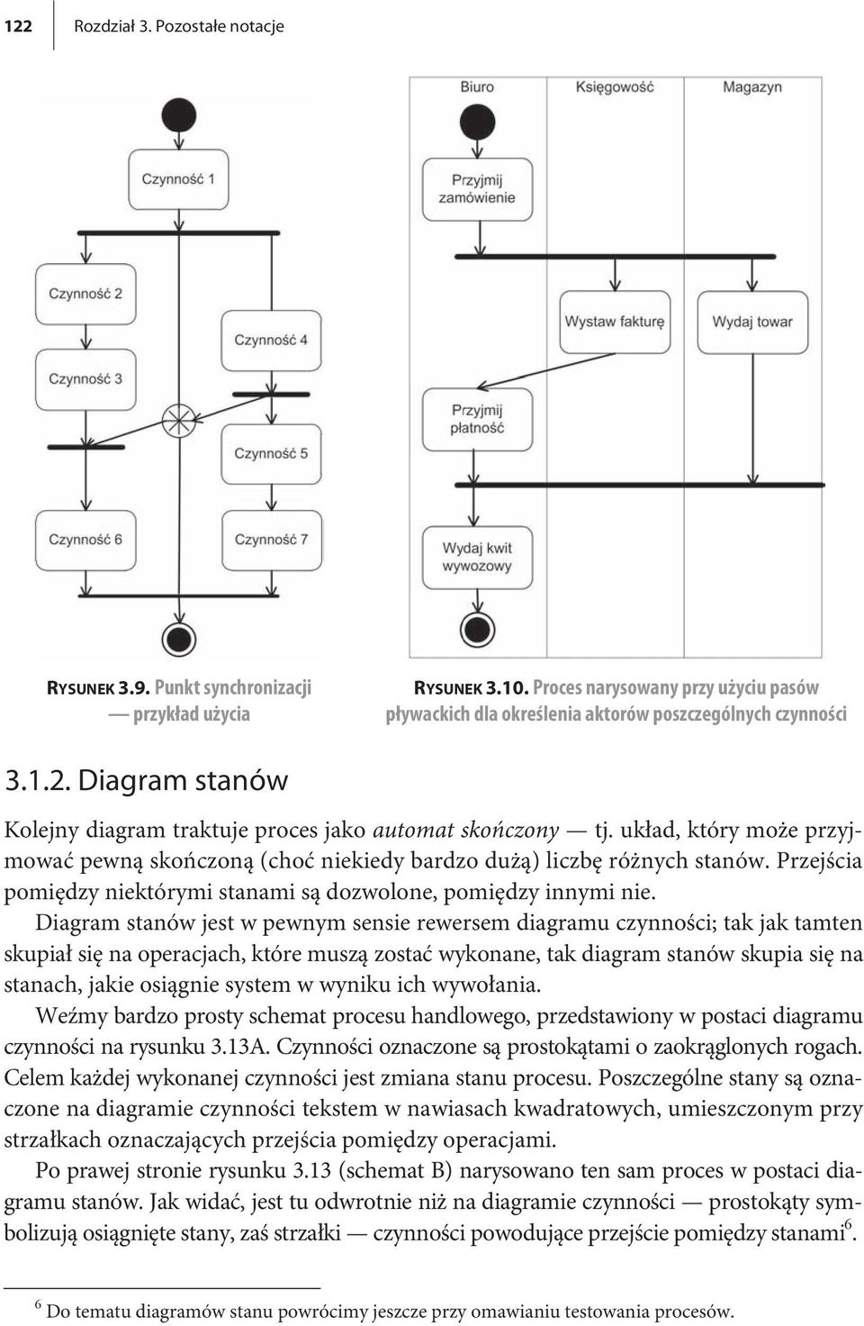 Diagram stanów jest w pewnym sensie rewersem diagramu czynności; tak jak tamten skupiał się na operacjach, które muszą zostać wykonane, tak diagram stanów skupia się na stanach, jakie osiągnie system