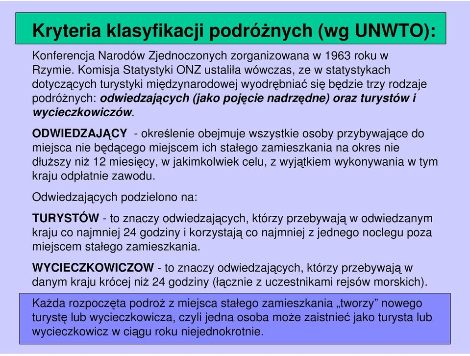 i wycieczkowiczów.