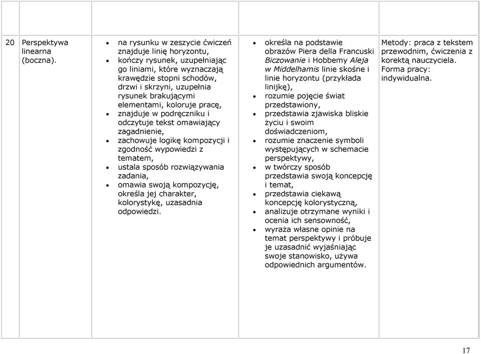 koloruje pracę, ustala sposób rozwiązywania zadania, określa jej charakter, kolorystykę, uzasadnia odpowiedzi.