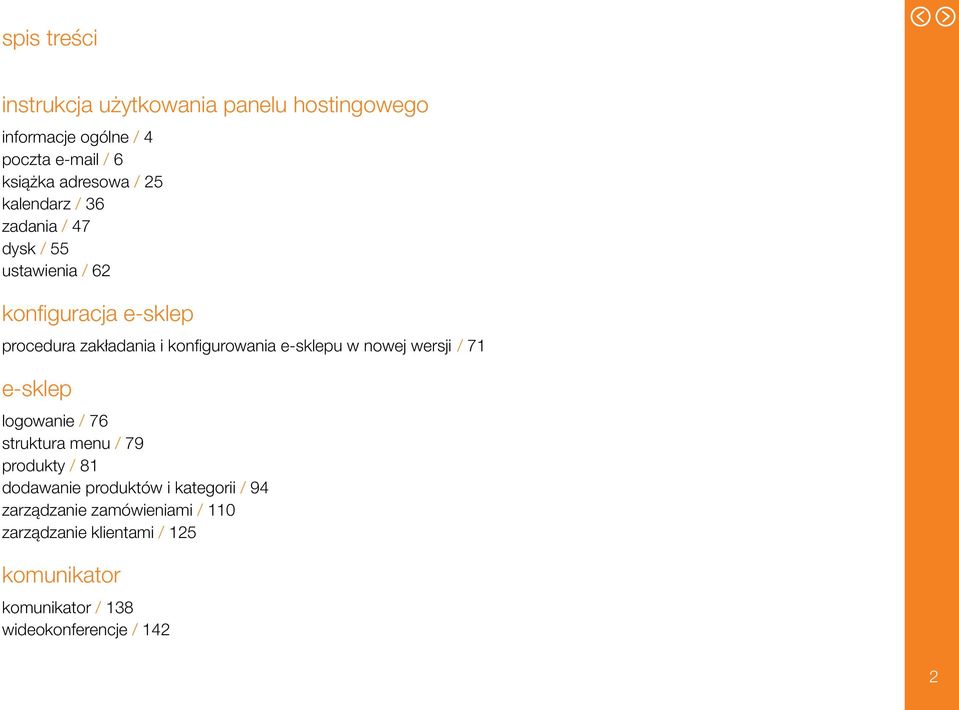 e-sklepu w nowej wersji / 71 e-sklep logowanie / 76 struktura menu / 79 produkty / 81 dodawanie produktów i