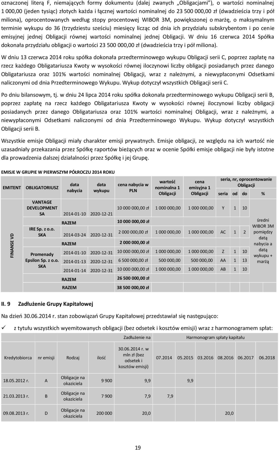 przydziału subskrybentom i po cen ie emisyjnej jednej Obligacji równej wartości nominalnej jednej Obligacji.