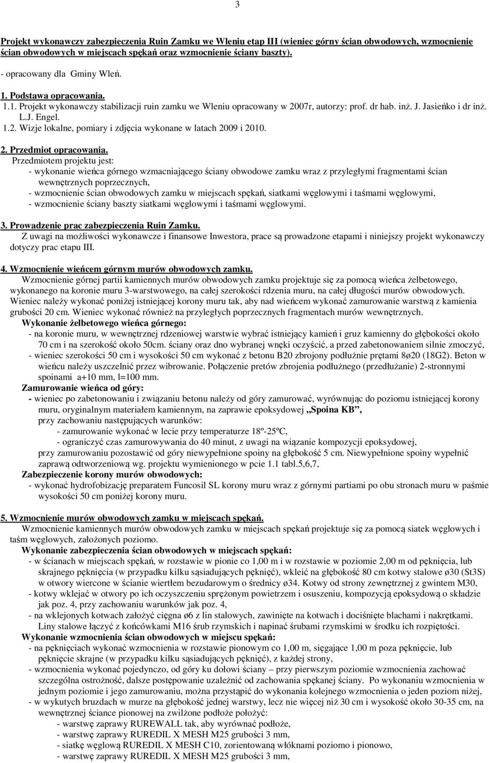 2. Przedmiot opracowania.