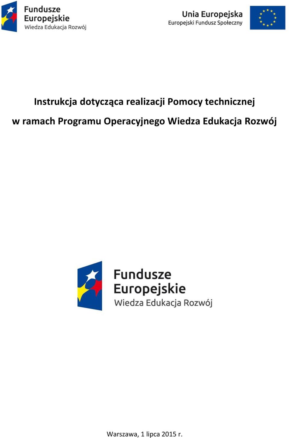 Programu Operacyjnego Wiedza