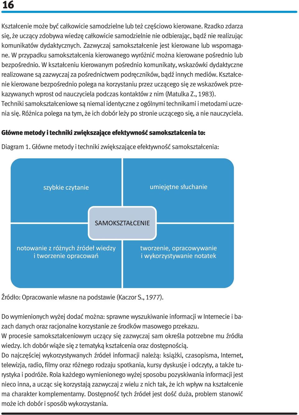 W przypadku samokształcenia kierowanego wyróżnić można kierowane pośrednio lub bezpośrednio.