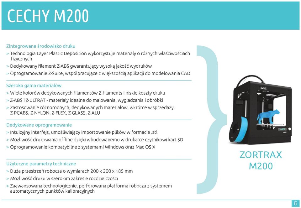 i Z-ULTRAT - materiały idealne do malowania, wygładzania i obróbki > Zastosowanie różnorodnych, dedykowanych materiałów, wkrótce w sprzedaży: > Z-PCABS, Z-NYLON, Z-FLEX, Z-GLASS, Z-ALU Dedykowane