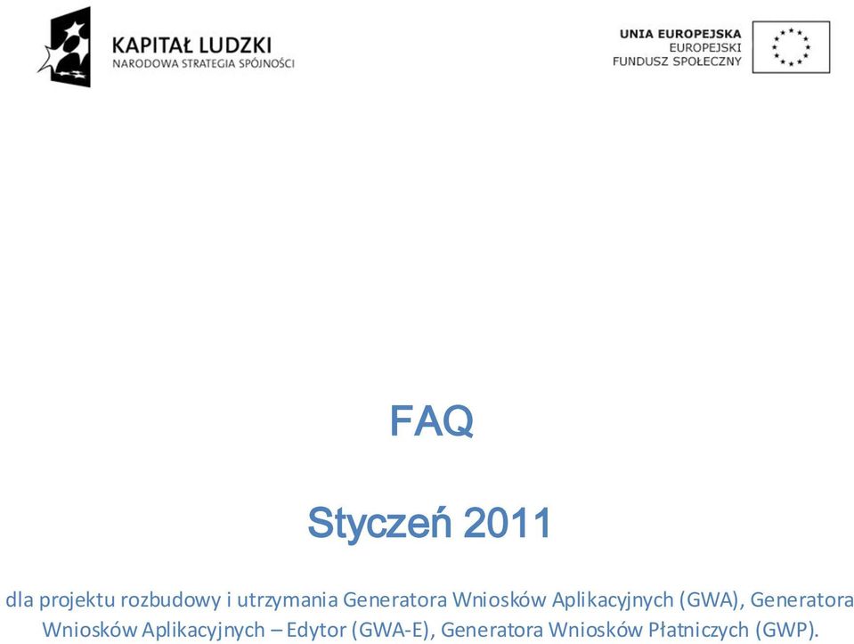 Generatora Wniosków Aplikacyjnych Edytor