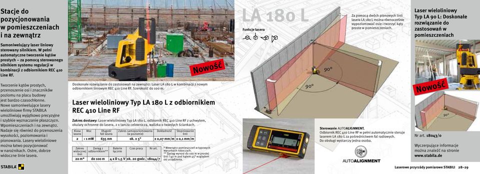 W pełni automatyczne tworzenie kątów prostych za pomocą sterowanego silnikiem systemu regulacji w kombinacji z odbiornikiem REC 410 Line RF.