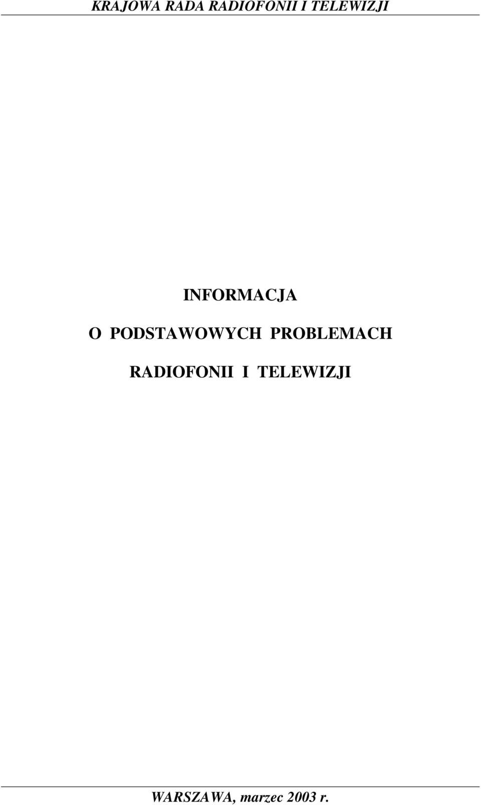 PODSTAWOWYCH PROBLEMACH