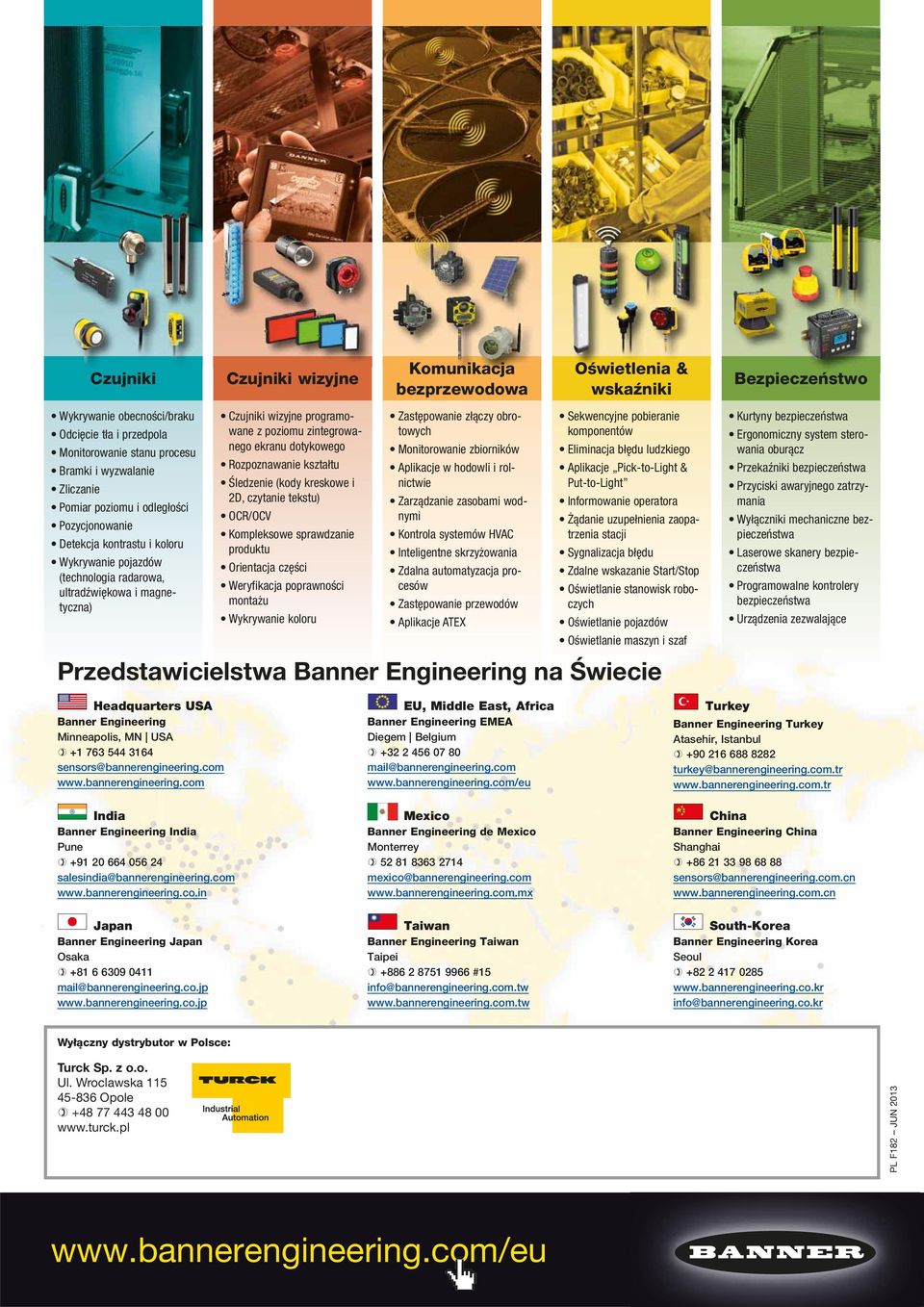 zintegrowanego ekranu dotykowego Rozpoznawanie kształtu Śledzenie (kody kreskowe i 2D, czytanie tekstu) OCR/OCV Kompleksowe sprawdzanie produktu Orientacja części Weryfikacja poprawności montażu