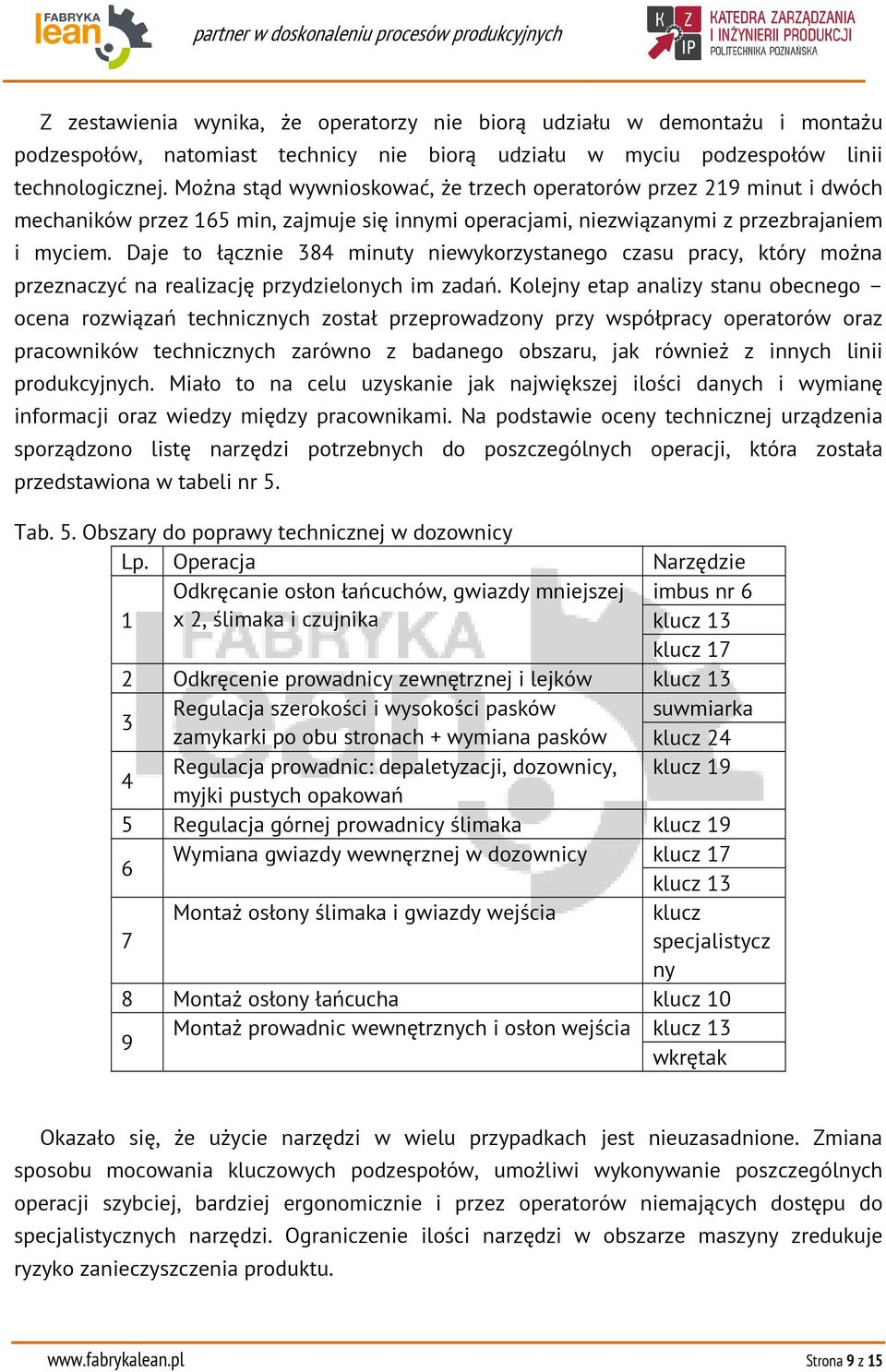 Daje to łącznie 384 minuty niewykorzystanego czasu pracy, który można przeznaczyć na realizację przydzielonych im zadań.