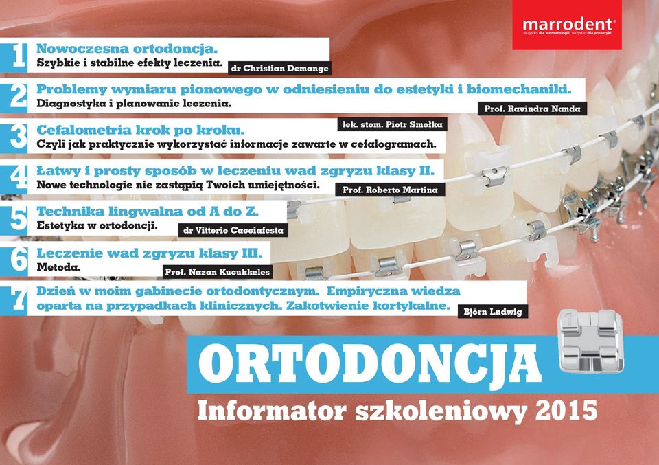 Nowe technologie nie zastąpią Twoich umiejętności. Technika lingwalna od A do Z. Estetyka w ortodoncji. Metoda. dr Christian Demange dr Vittorio Cacciafesta Prof. Nazan Kucukkeles lek.