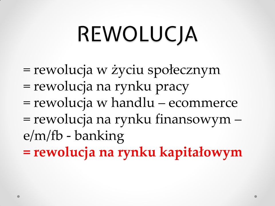 handlu ecommerce = rewolucja na rynku