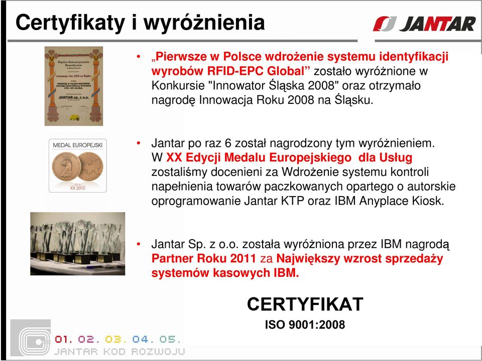 W XX Edycji Medalu Europejskiego dla Usług zostaliśmy docenieni za Wdrożenie systemu kontroli napełnienia towarów paczkowanych opartego o