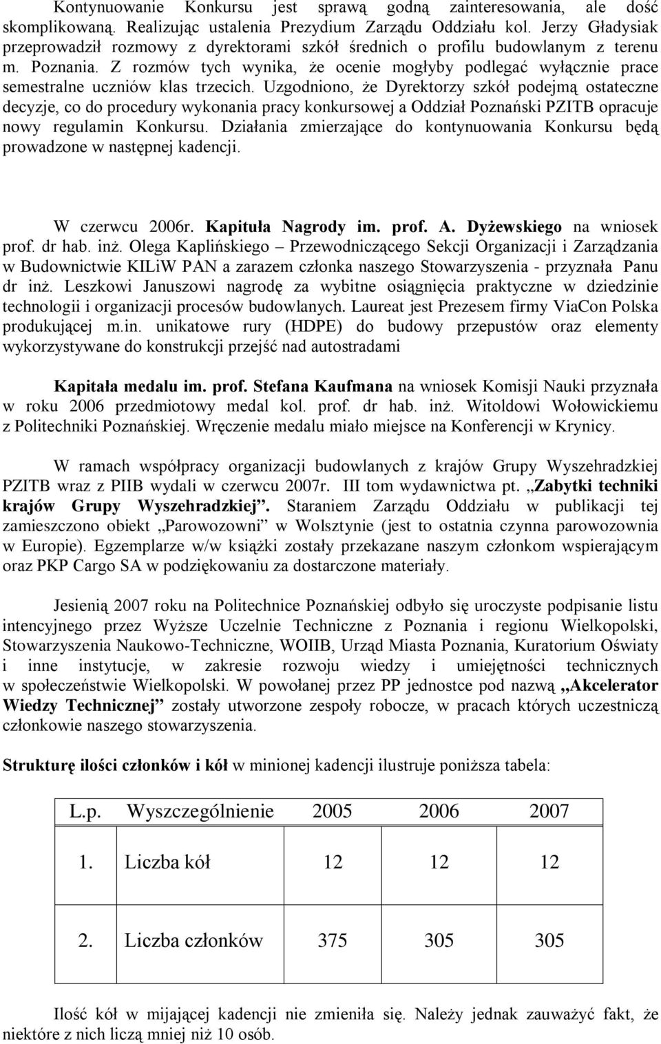 Z rozmów tych wynika, że ocenie mogłyby podlegać wyłącznie prace semestralne uczniów klas trzecich.