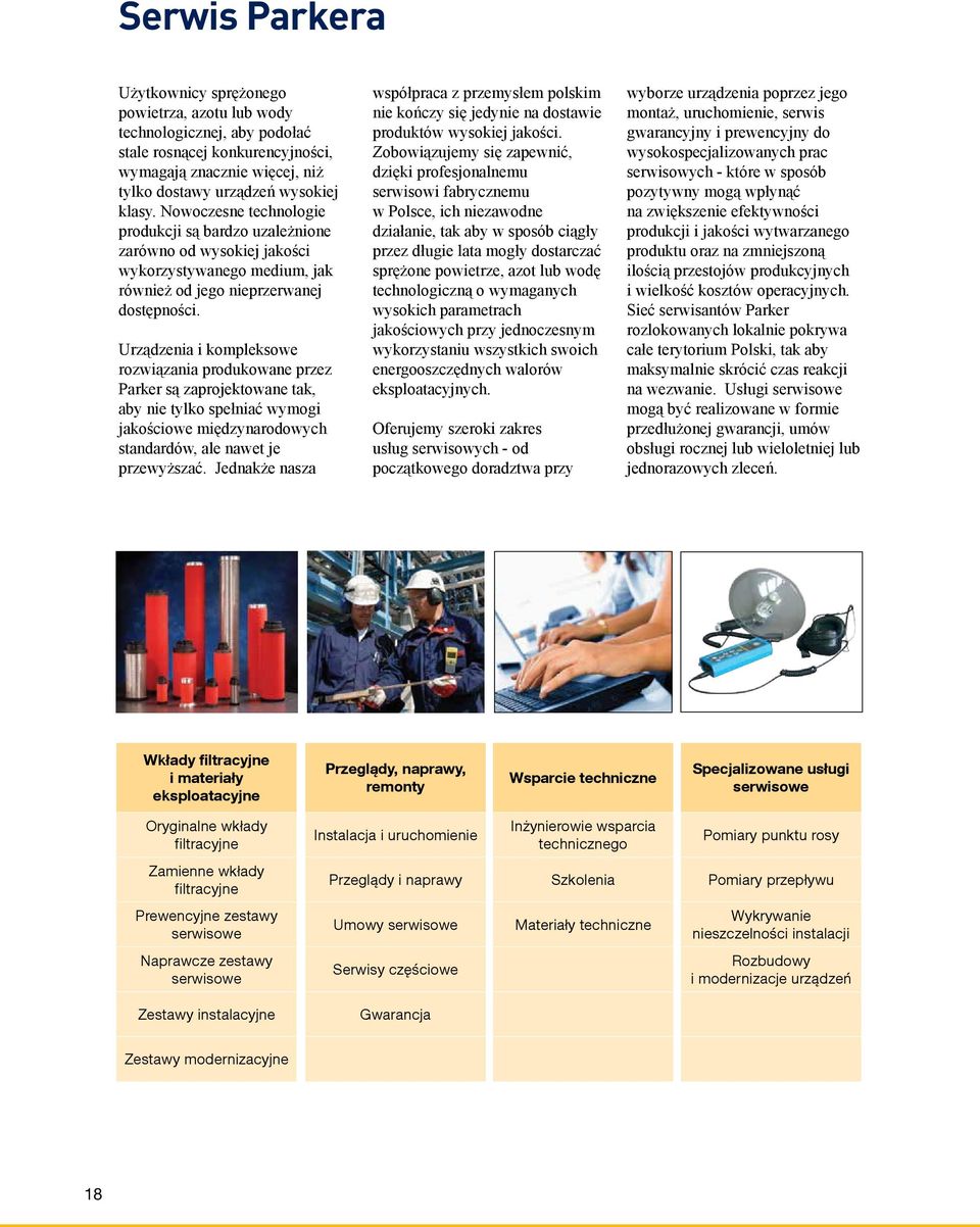 Urządzenia i kompleksowe rozwiązania produkowane przez Parker są zaprojektowane tak, aby nie tylko spełniać wymogi jakościowe międzynarodowych standardów, ale nawet je przewyższać.