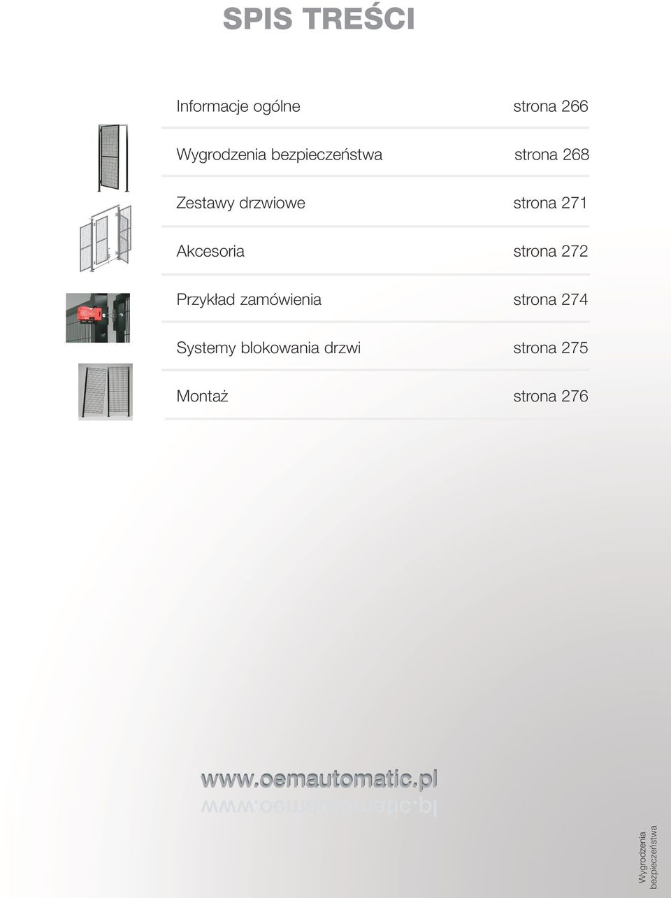 zamówienia strona 274 Systemy blokowania drzwi strona 275 Montaż