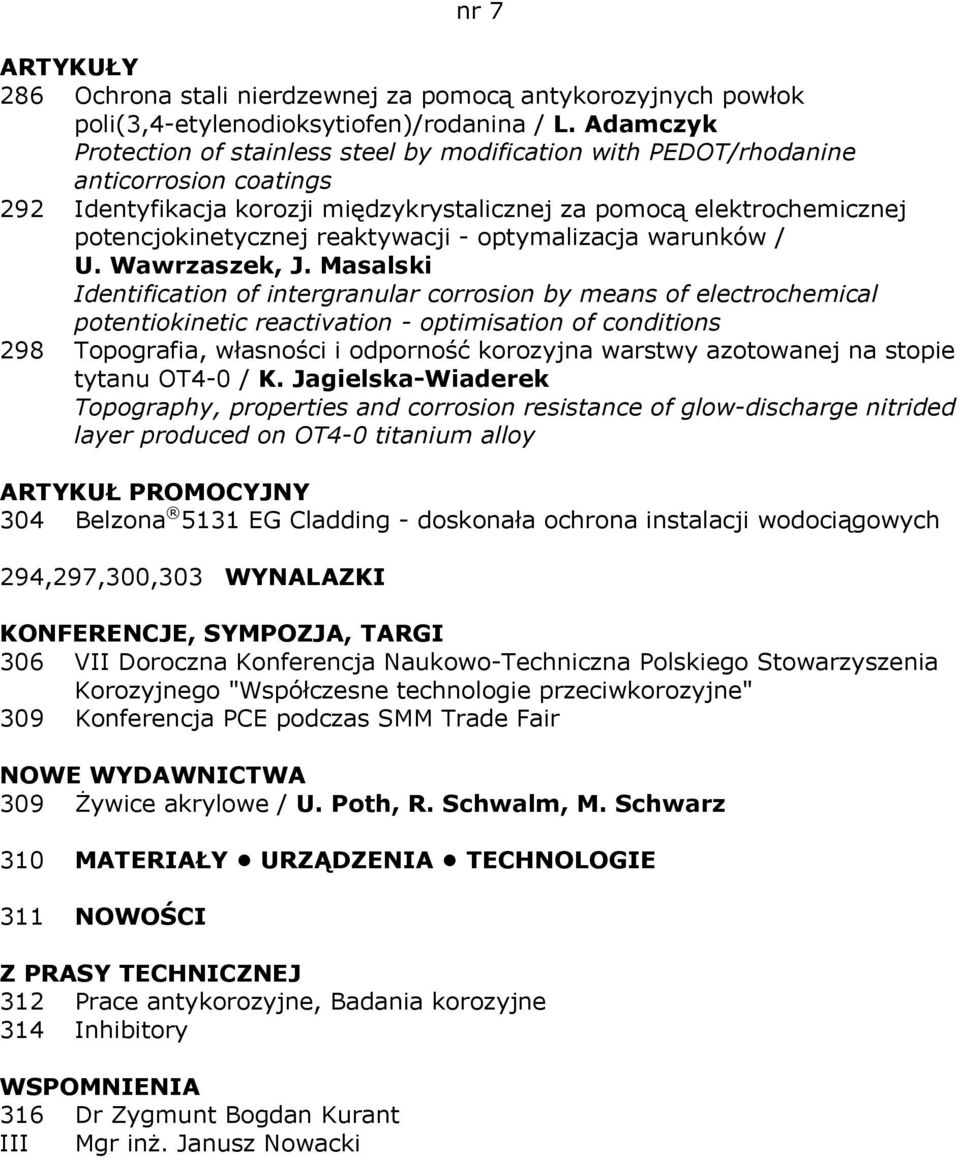 reaktywacji - optymalizacja warunków / U. Wawrzaszek, J.