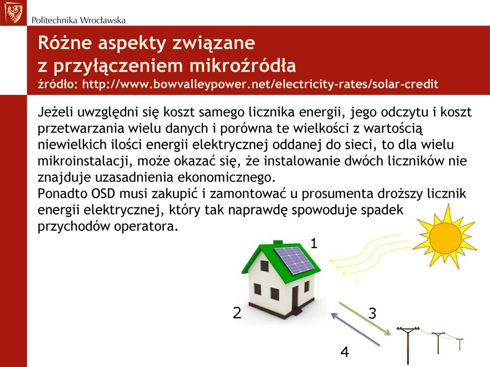 te wielkości z wartością niewielkich ilości energii elektrycznej oddanej do sieci, to dla wielu mikroinstalacji, może okazać się, że