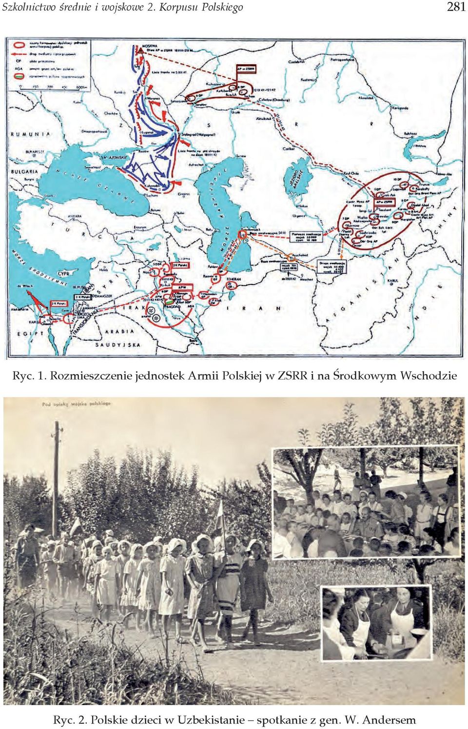 Rozmieszczenie jednostek Armii Polskiej w ZSRR i