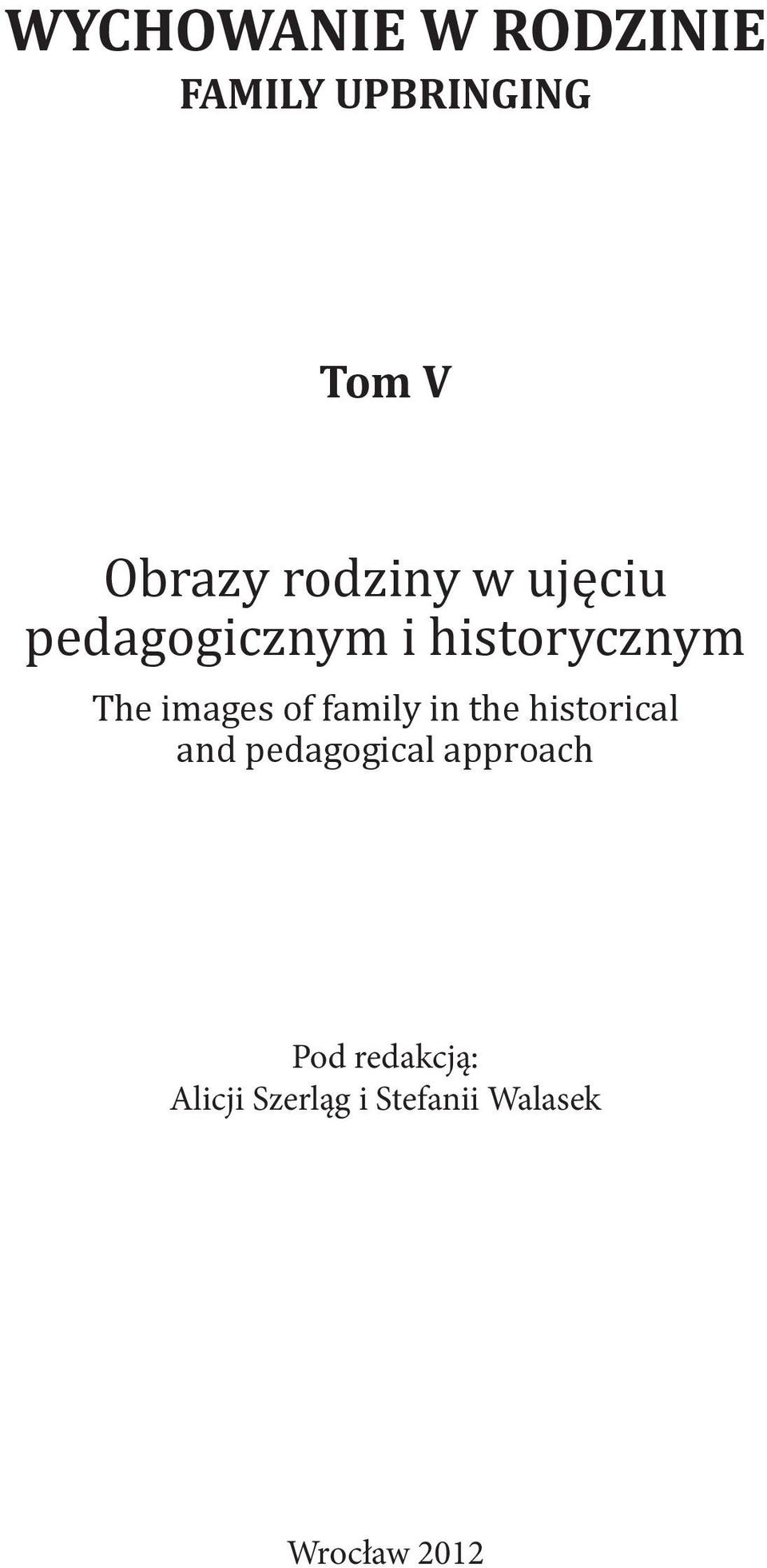 images of family in the historical and pedagogical