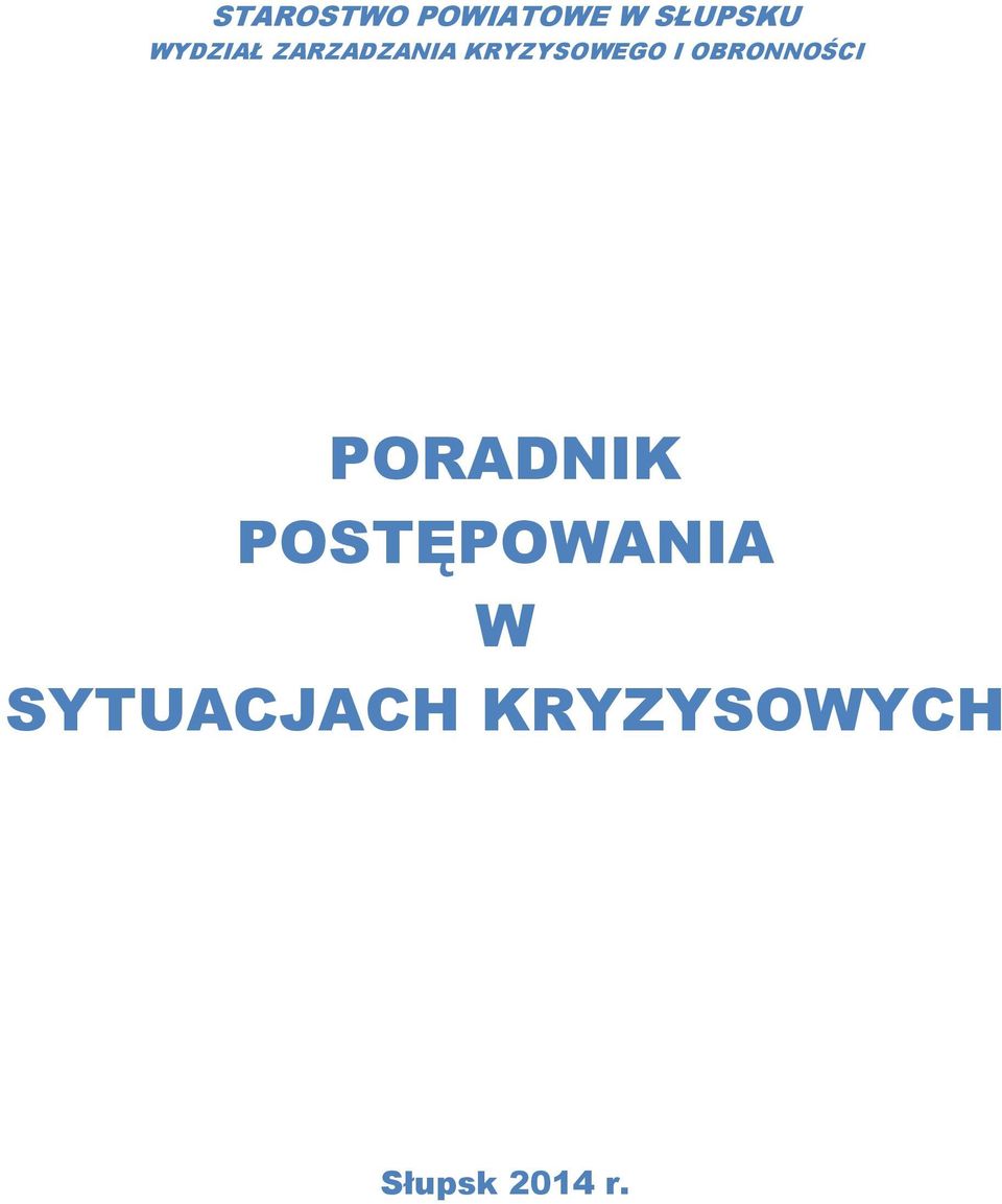 OBRONNOŚCI PORADNIK POSTĘPOWANIA