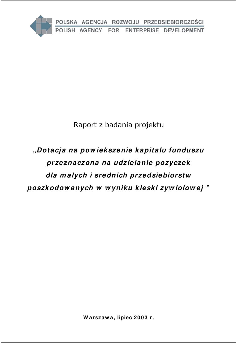 pozyczek dla malych i srednich przedsiebiorstw