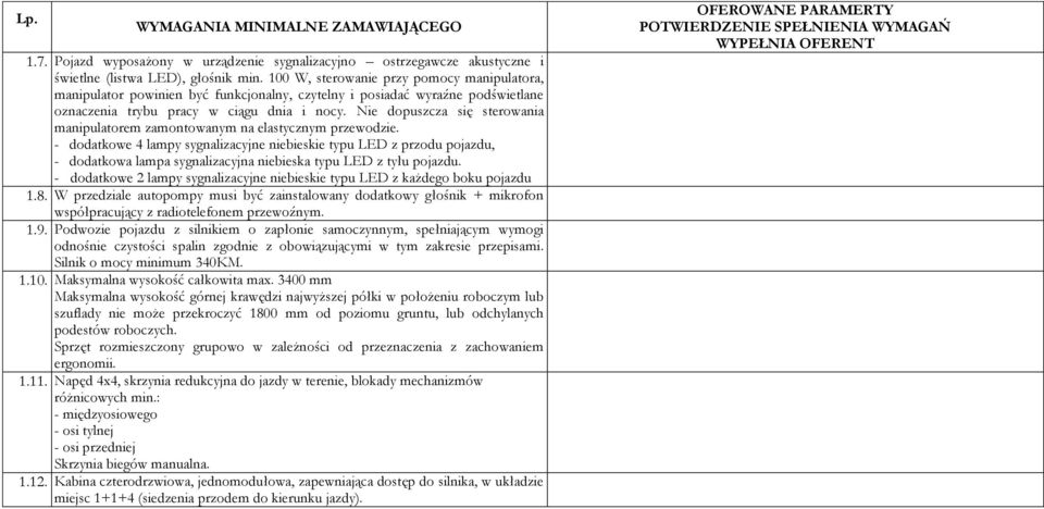 Nie dopuszcza się sterowania manipulatorem zamontowanym na elastycznym przewodzie.