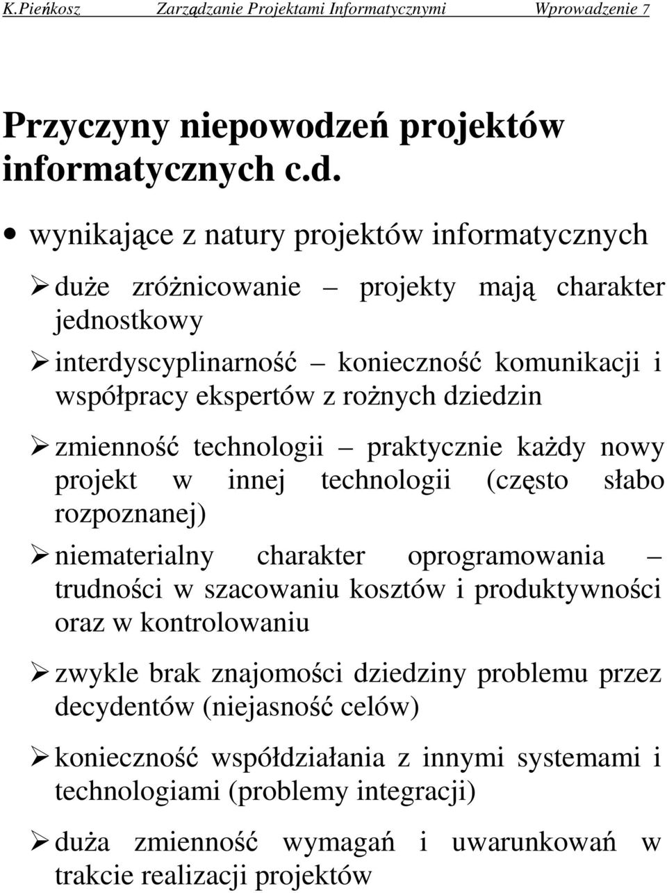 enie 7 Przyczyny niepowodz