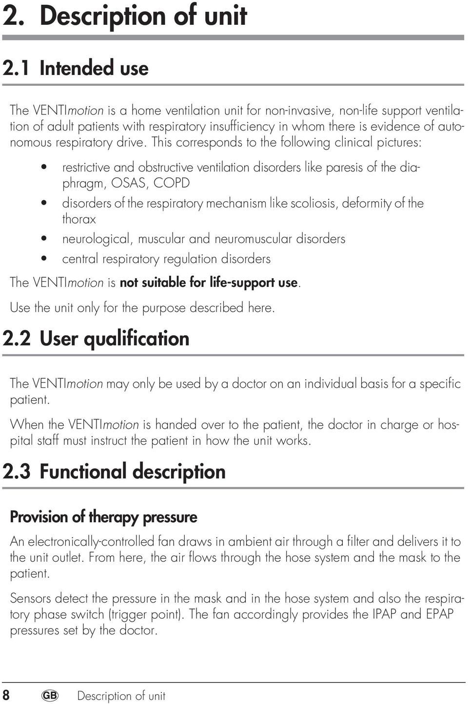 respiratory drive.