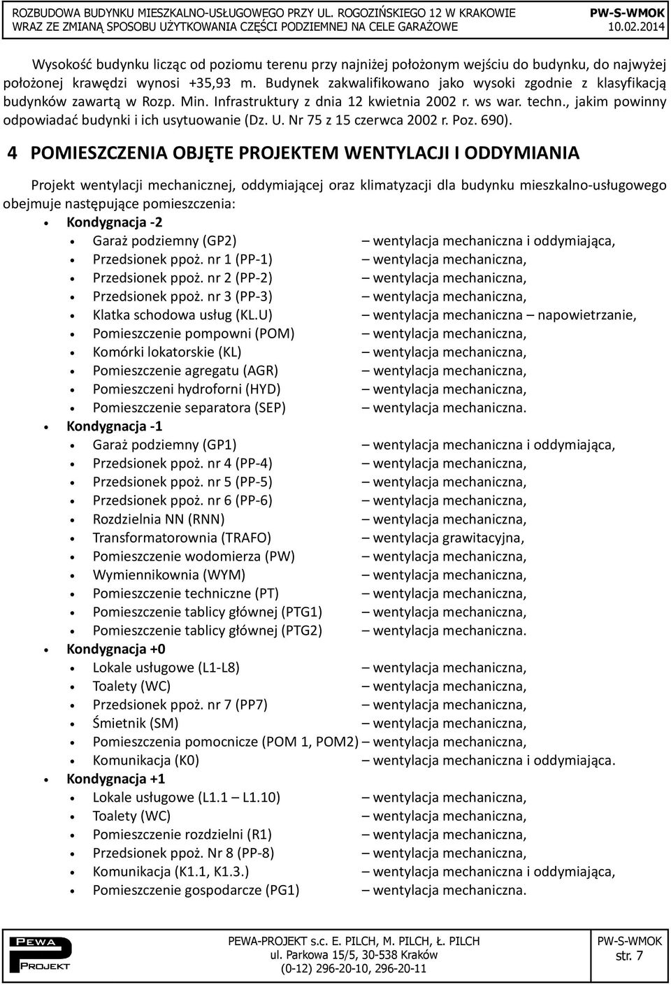 , jakim powinny odpowiadać budynki i ich usytuowanie (Dz. U. Nr 75 z 15 czerwca 2002 r. Poz. 690).