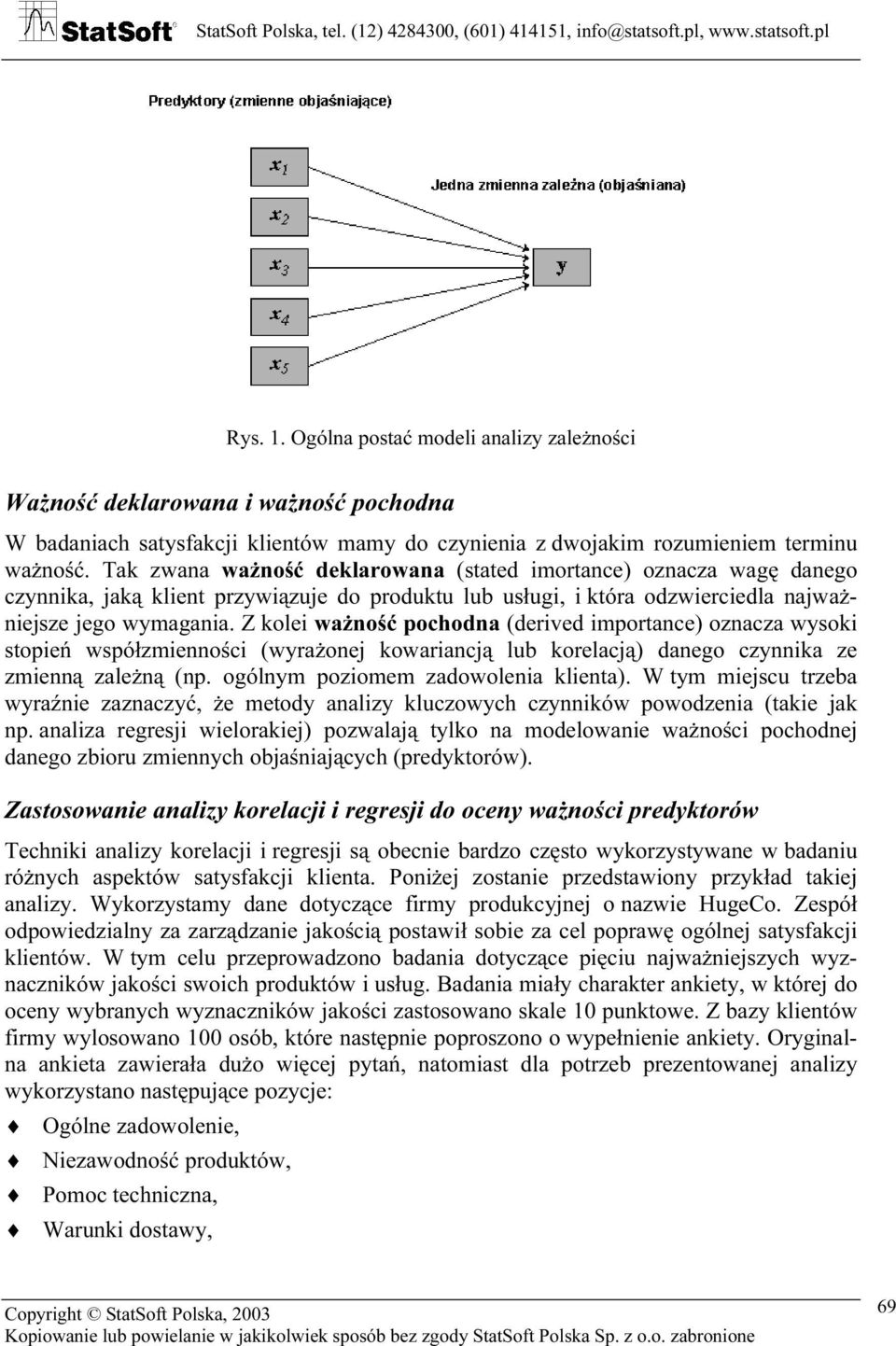 Z kolei ważność pochodna (derived importance) oznacza wysoki stopień współzmienności (wyrażonej kowariancją lub korelacją) danego czynnika ze zmienną zależną (np.