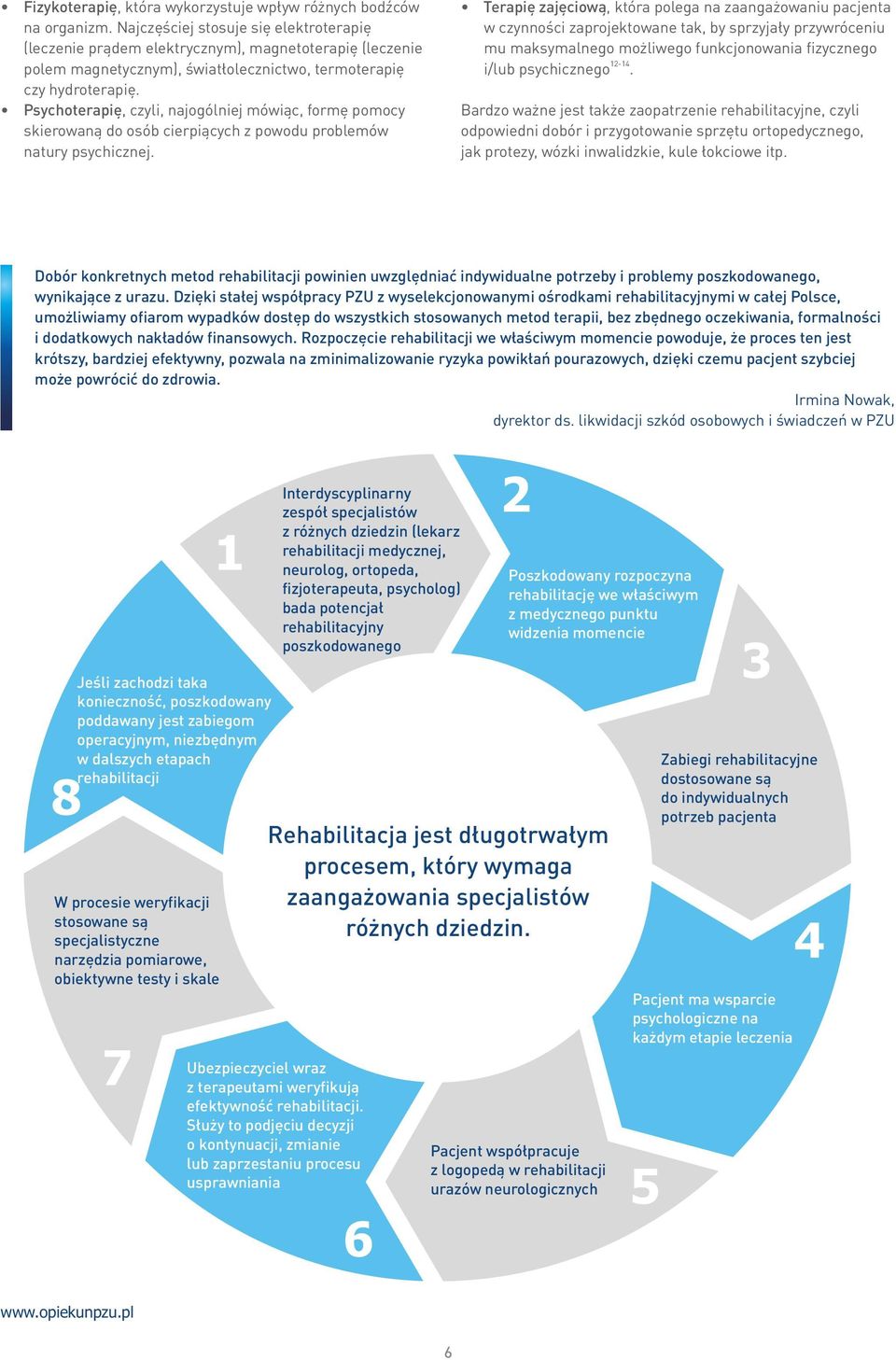 Psychoterapię, czyli, najogólniej mówiąc, formę pomocy skierowaną do osób cierpiących z powodu problemów natury psychicznej.