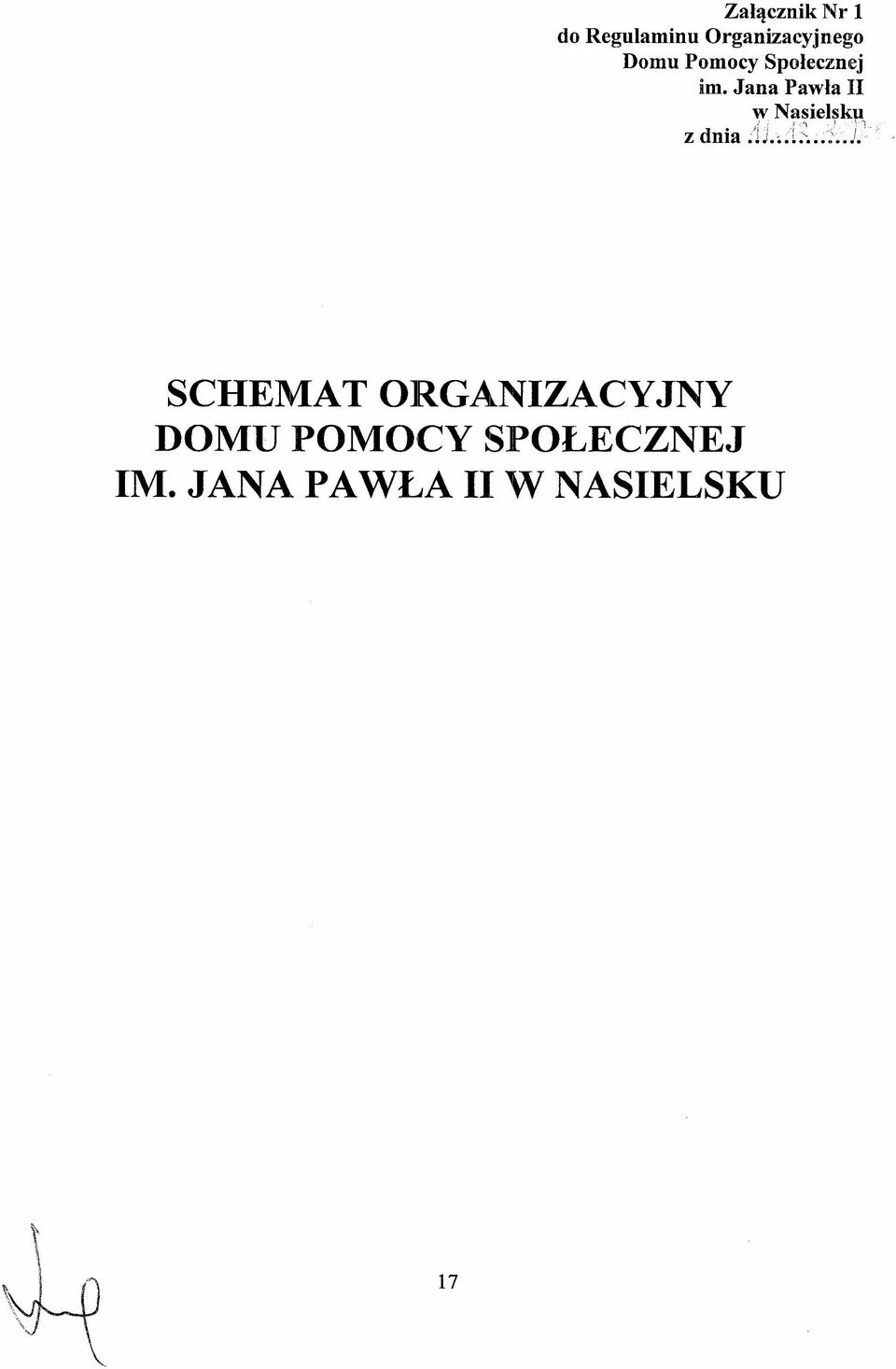 Jana PawIa II w Nasiesku sż, J.",-V; Z dnia Jj.~.L".