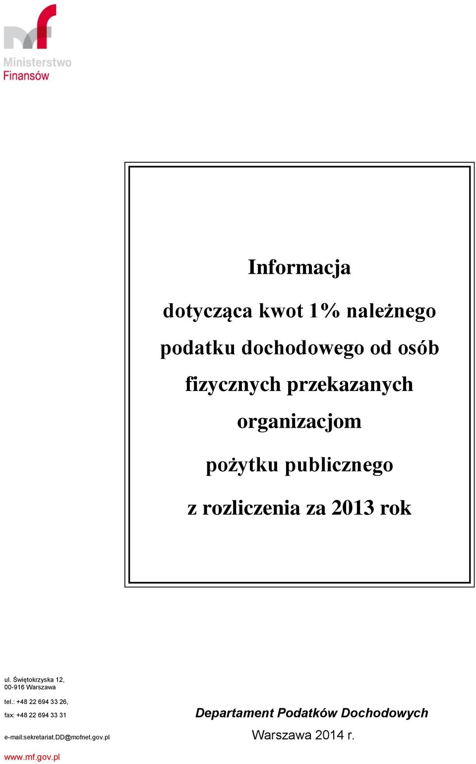 Świętokrzyska 12, 00-916 Warszawa tel.