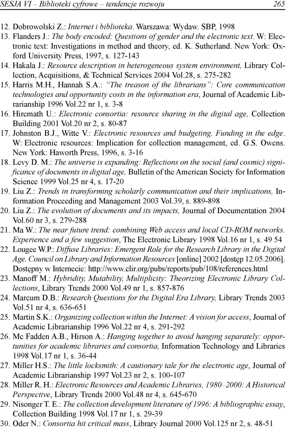 : Resource description in heterogeneous system environment, Library Collection, Ac