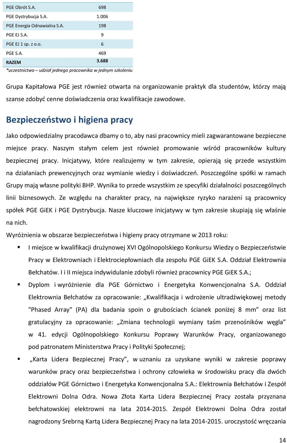 kwalifikacje zawodowe. Bezpieczeostwo i higiena pracy Jako odpowiedzialny pracodawca dbamy o to, aby nasi pracownicy mieli zagwarantowane bezpieczne miejsce pracy.