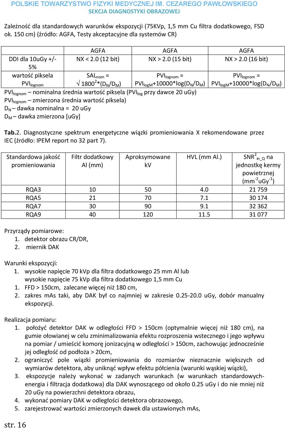 0 (16 bit) 5% wartość piksela PVI lognom SAL nom = 1800 2 *(D N /D M ) PVI lognom = PVI logm +10000*log(D N /D M ) PVI lognom = PVI logm +10000*log(D N /D M ) PVI lognom nominalna średnia wartość