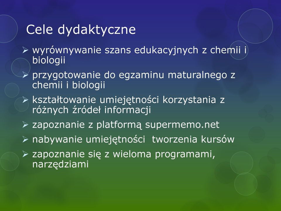 umiejętności korzystania z różnych źródeł informacji zapoznanie z platformą