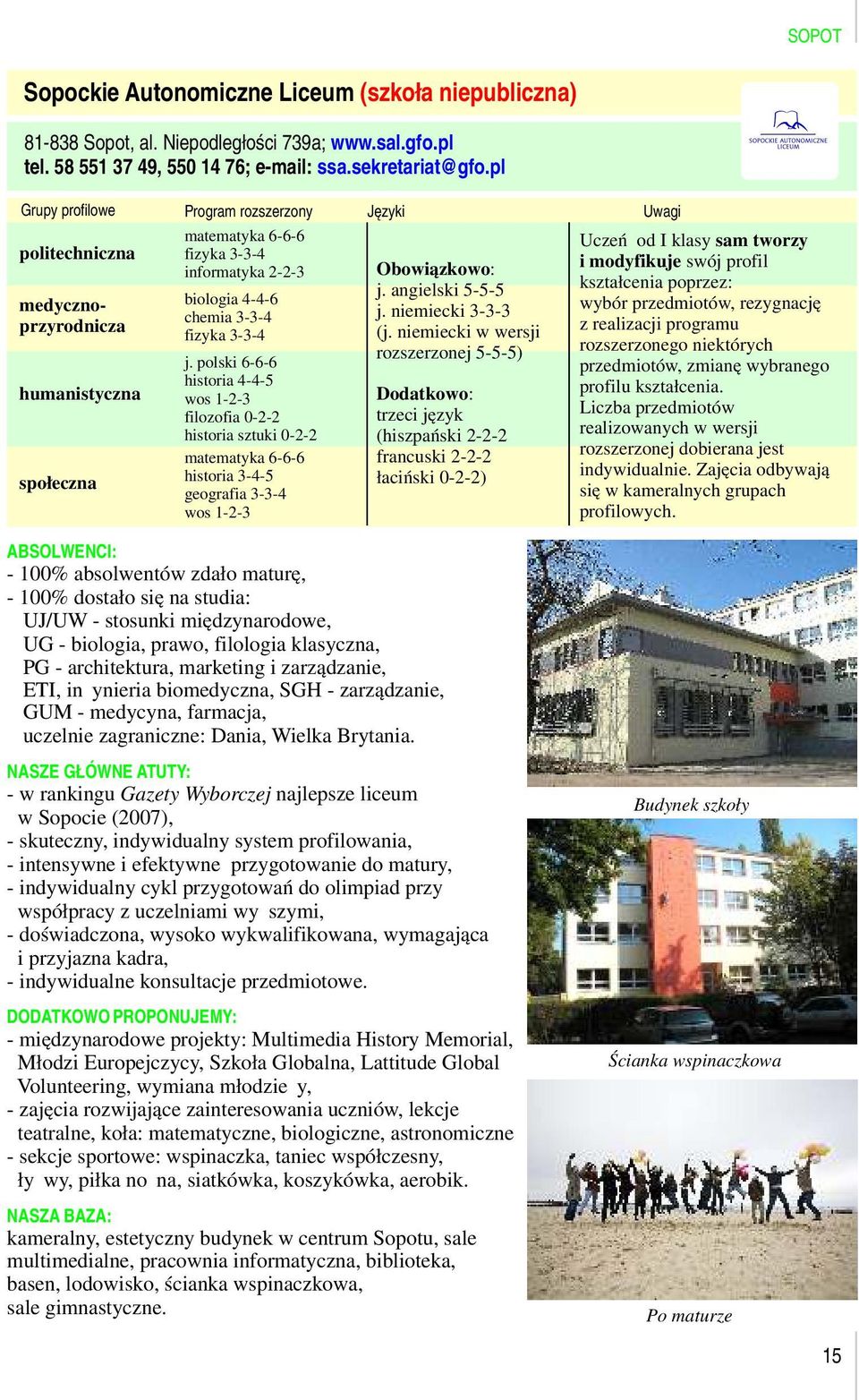 3-3-4 j. polski 6-6-6 historia 4-4-5 wos 1-2-3 filozofia 0-2-2 historia sztuki 0-2-2 matematyka 6-6-6 historia 3-4-5 geografia 3-3-4 wos 1-2-3 Obowiązkowo: j. angielski 5-5-5 j. niemiecki 3-3-3 (j.