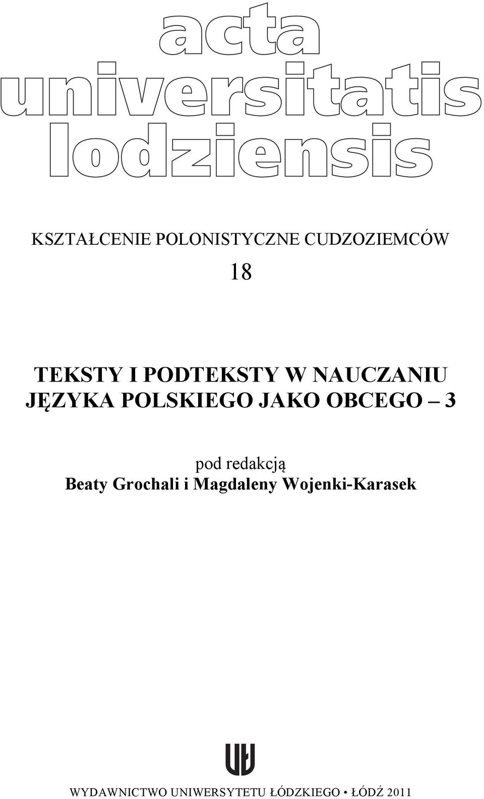 3 pod redakcją Beaty Grochali i Magdaleny