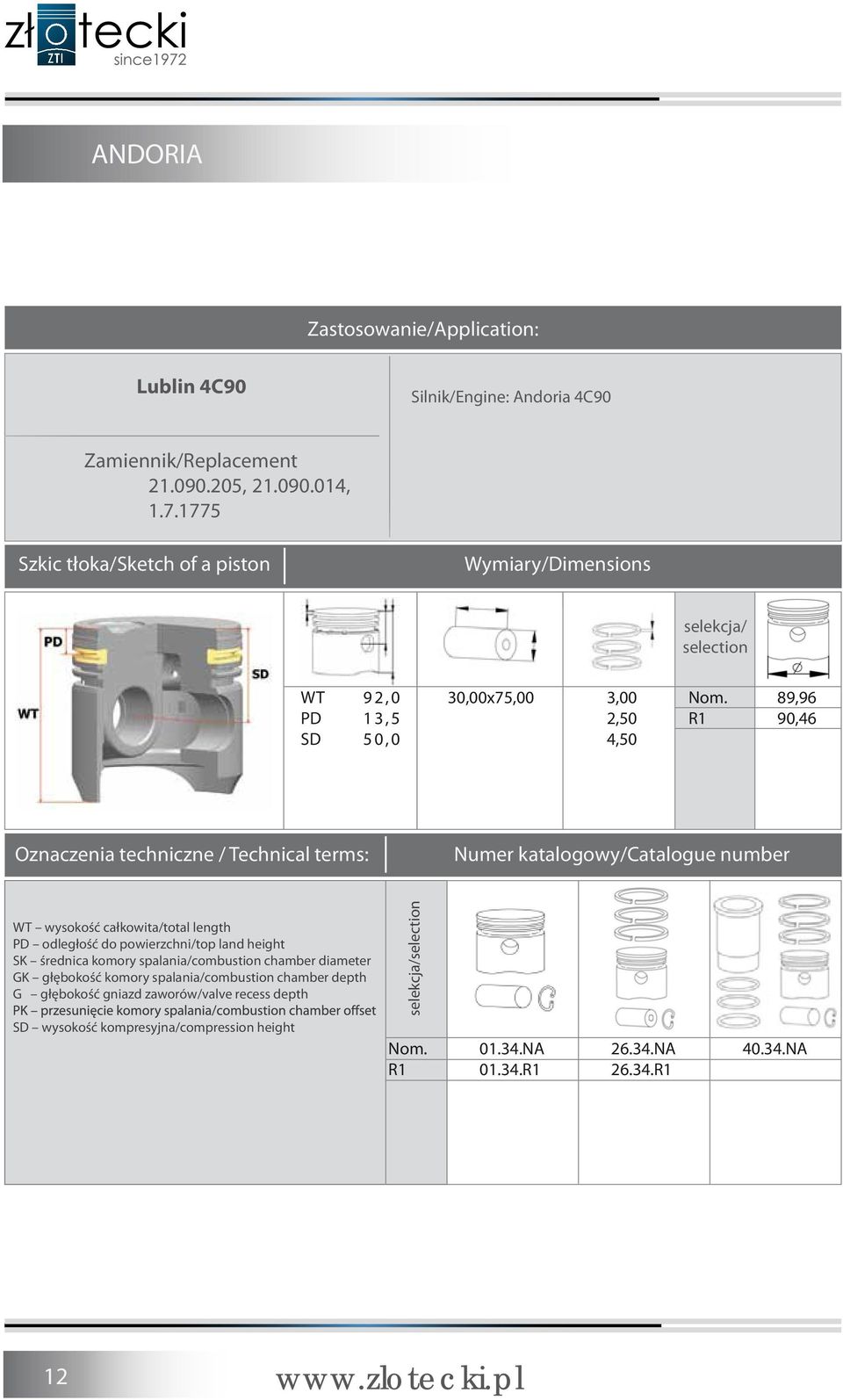 1775 WT 9 2, 0 PD 1 3, 5 SD 5 0, 0 30,00x75,00 3,00 2,50