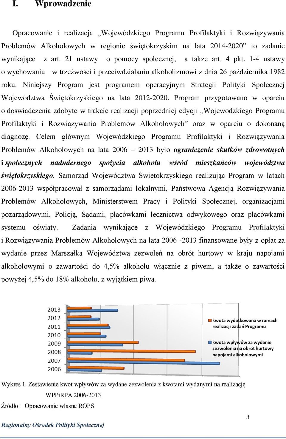 Niniejszy Program jest programem operacyjnym Strategii Polityki Społecznej Województwa Świętokrzyskiego na lata 2012-2020.