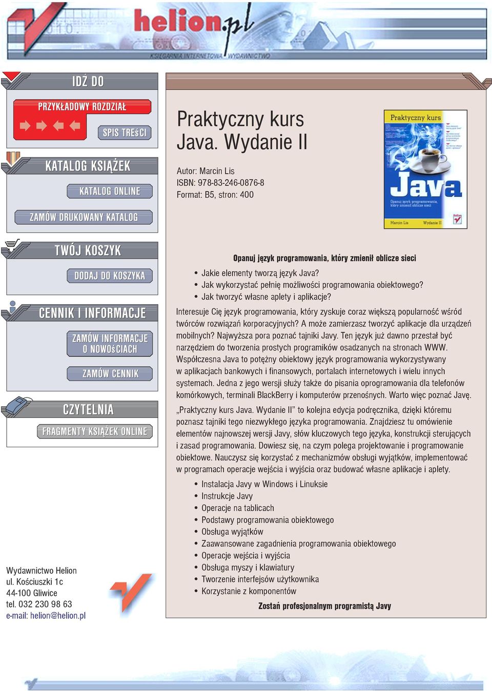 Interesuje Ciê jêzyk programowania, który zyskuje coraz wiêksz¹ popularnoœæ wœród twórców rozwi¹zañ korporacyjnych? A mo e zamierzasz tworzyæ aplikacje dla urz¹dzeñ mobilnych?