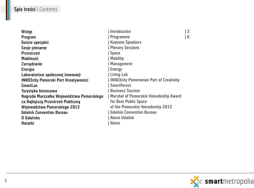 Bureau O Gdańsku Notatki Introduction Programme Keynote Speakers Plenary Sessions Space Mobility Management Energy Living Lab INNO3city Pomeranian Port of Creativity