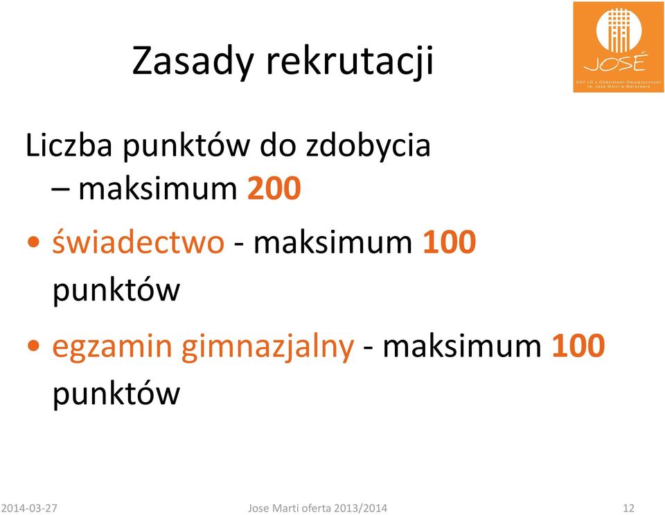 100 punktów egzamin gimnazjalny - maksimum