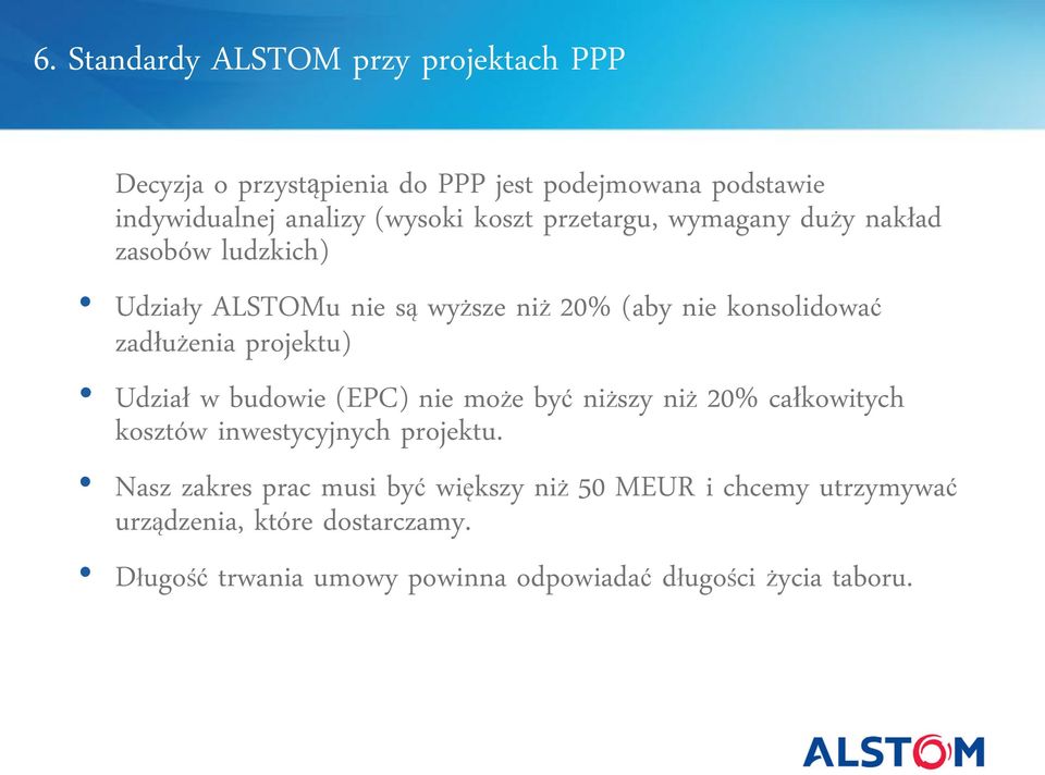 projektu) Udział w budowie (EPC) nie może być niższy niż 20% całkowitych kosztów inwestycyjnych projektu.