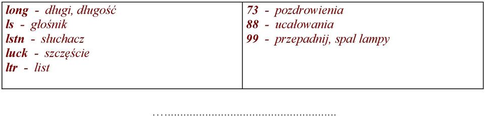 ltr - list 73 - pozdrowienia 88 -