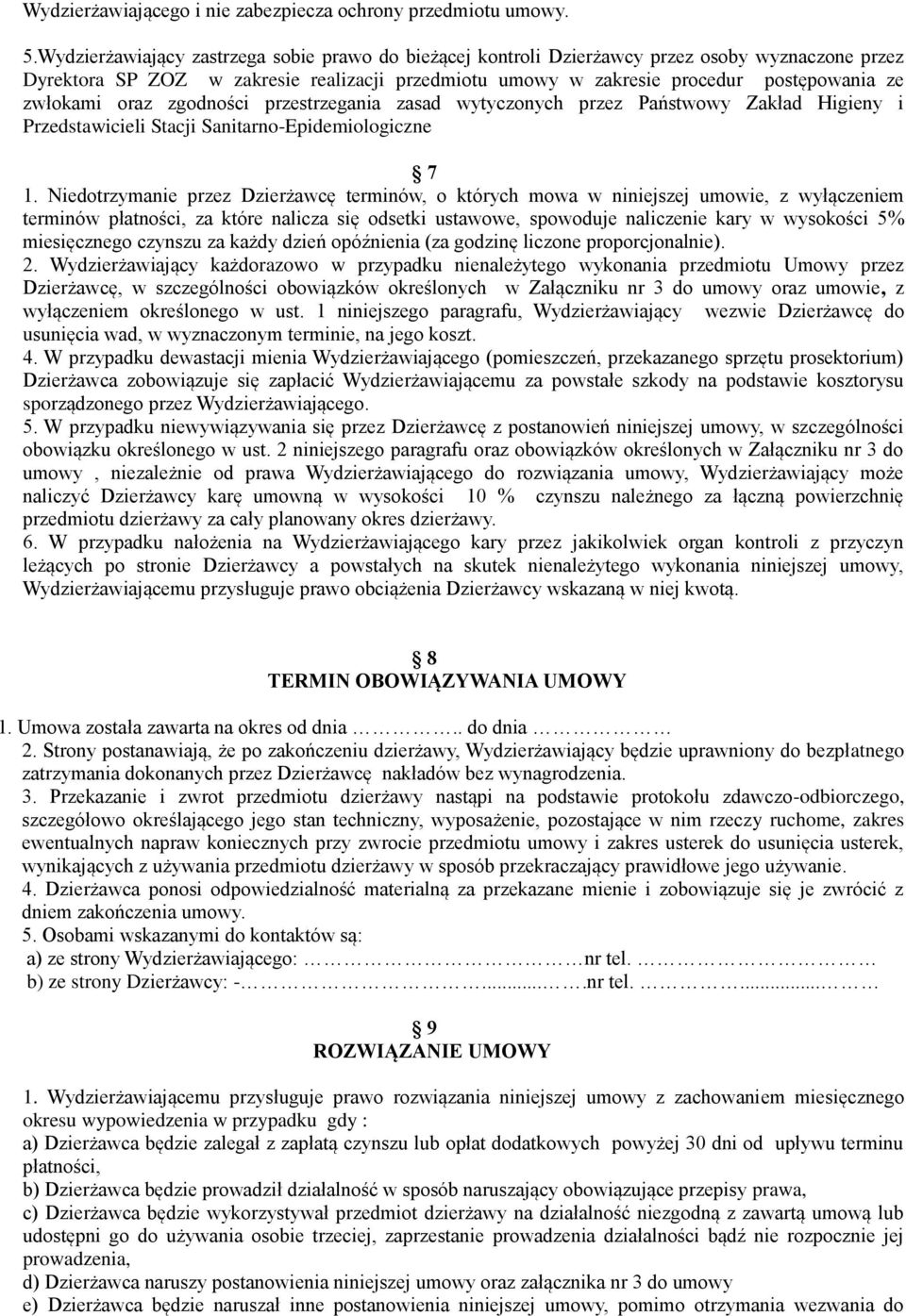 zwłokami oraz zgodności przestrzegania zasad wytyczonych przez Państwowy Zakład Higieny i Przedstawicieli Stacji Sanitarno-Epidemiologiczne 7 1.